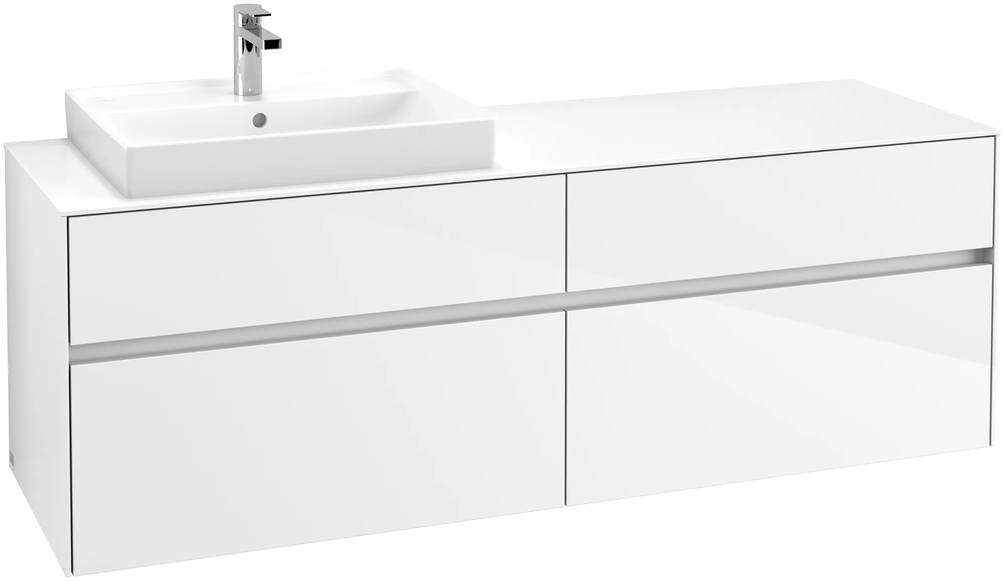 Villeroy & Boch Collaro Waschbeckenunterschrank C02200 1600x548x500mm Glossy White