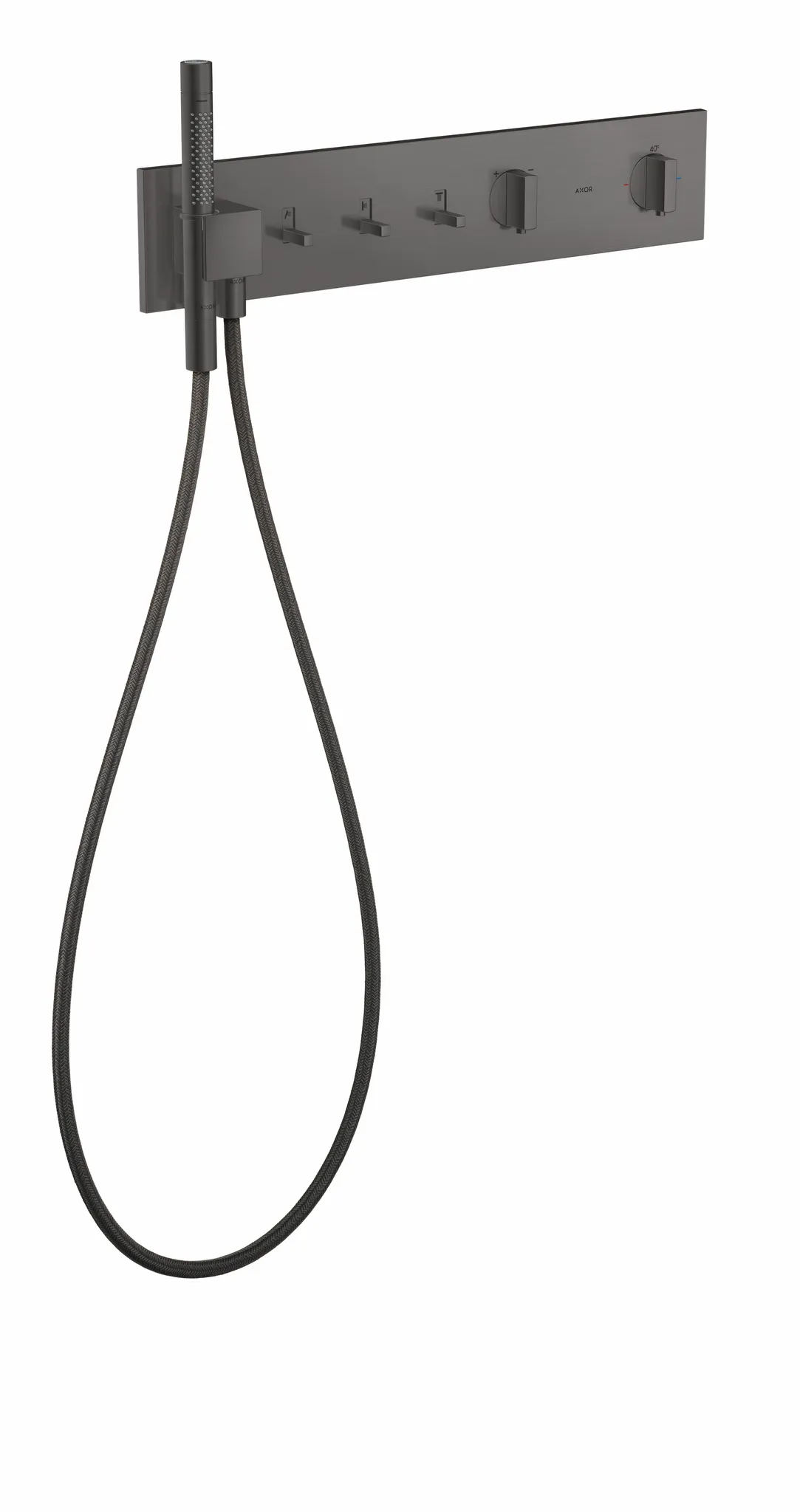 Hansgrohe AXOR ShowerComposition Thermostatmodul 540⁄110 Unterputz für 3 Verbraucher Brushed Black Chrome