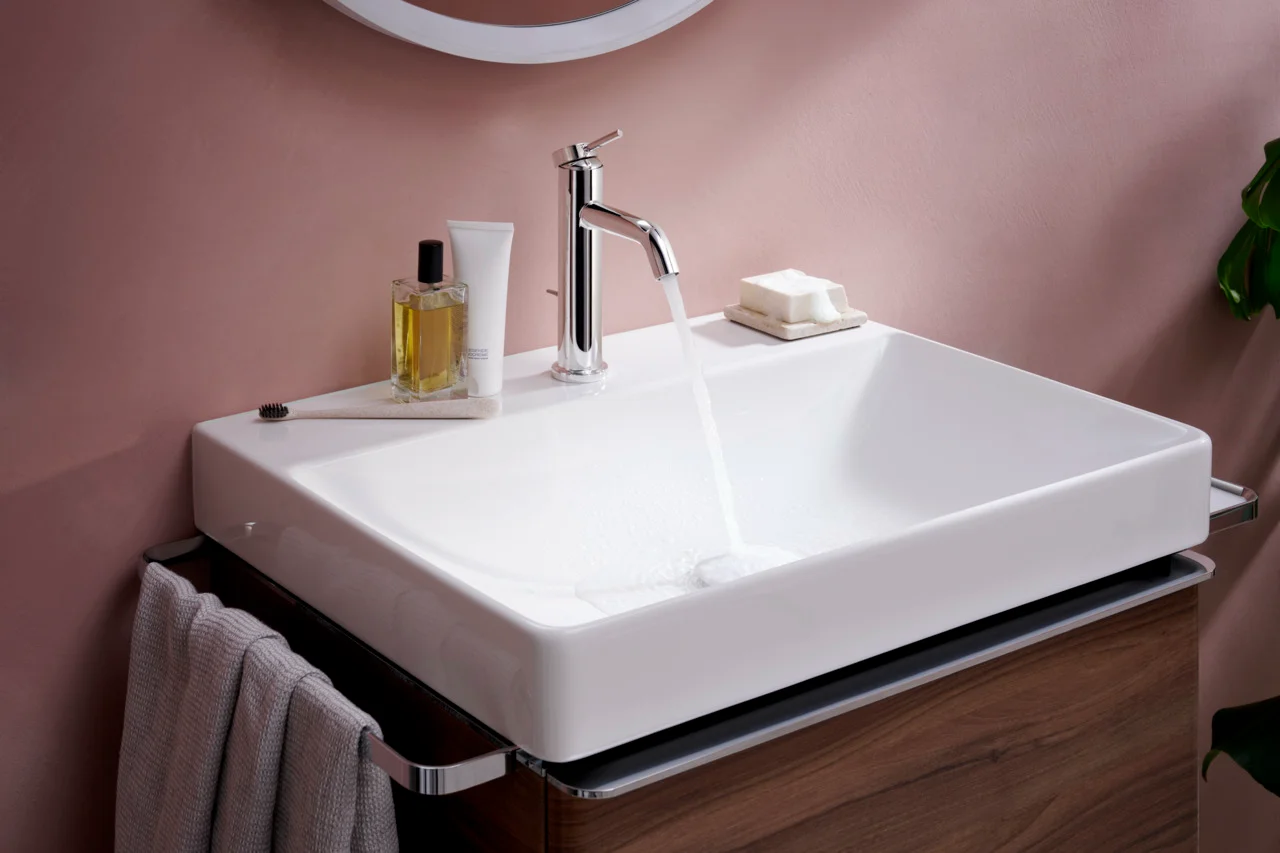 Hansgrohe Tecturis S Einhebel-Waschtischmischer 110 CoolStart EcoSmart+ mit Zugstangen-Ablaufgarnitur Chrom Hansgrohe Tecturis S Einhebel-Waschtischmischer 110 CoolStart EcoSmart+ mit Zugstangen-Ablaufgarnitur Chrom