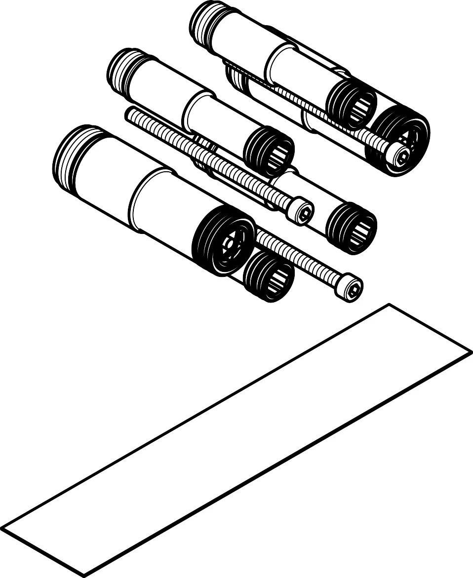 AXOR One Verlängerung Set 25 mm für Grundkörper Thermostatmodul