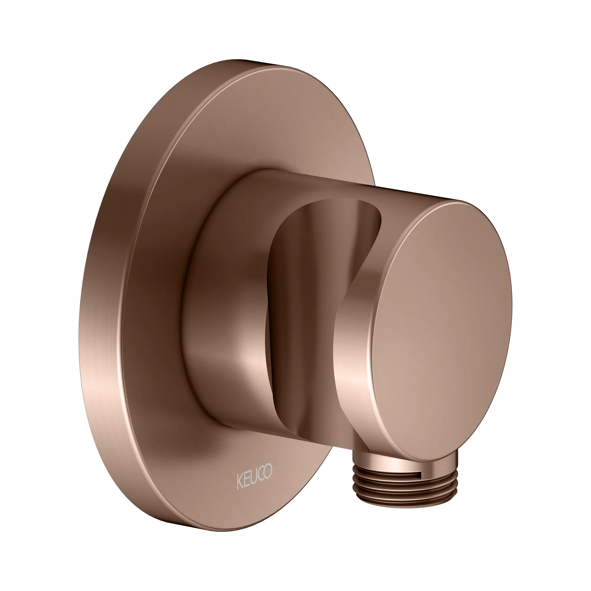 IXMO Schlauchanschluß DN15 rund Rotgold gebürstet