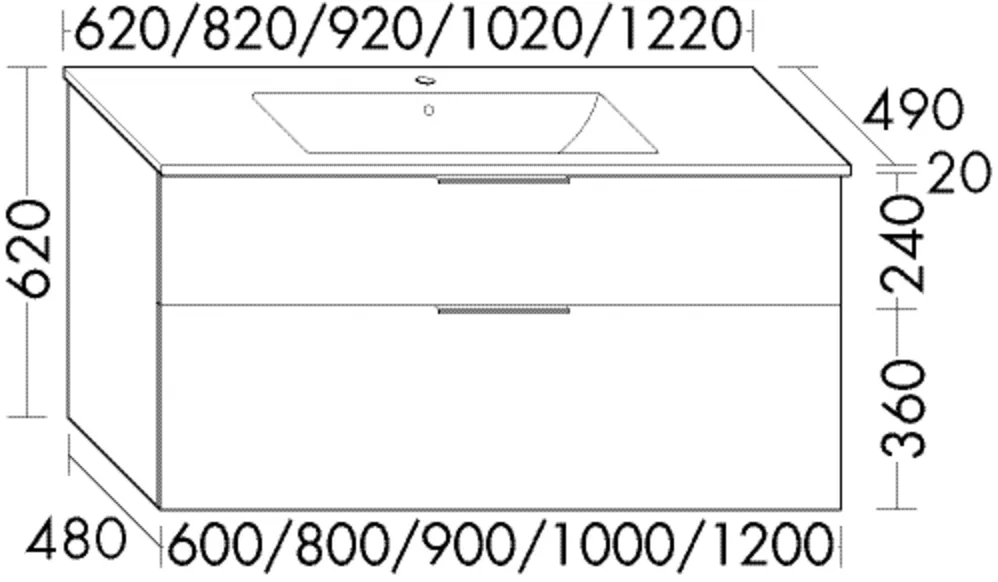 Keramik-WT+WTU (SHBT092), Eqio, 490x920x620, Lack Matt