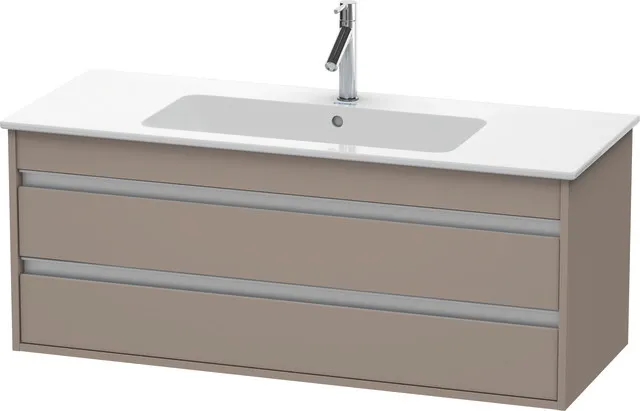 Duravit Waschtischunterschrank wandhängend „Ketho“ 120 × 48 × 47,5 cm in Basalt Matt