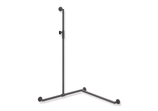 HEWI Duschhandlauf System 900, Edelstahl, pulverbeschichtet, verschiebbarer Brausehalter, 1250 mm, HEWI Farbe ER HEWI Duschhandlauf System 900, Edelstahl, pulverbeschichtet, verschiebbarer Brausehalter, 1250 mm, HEWI Farbe ER