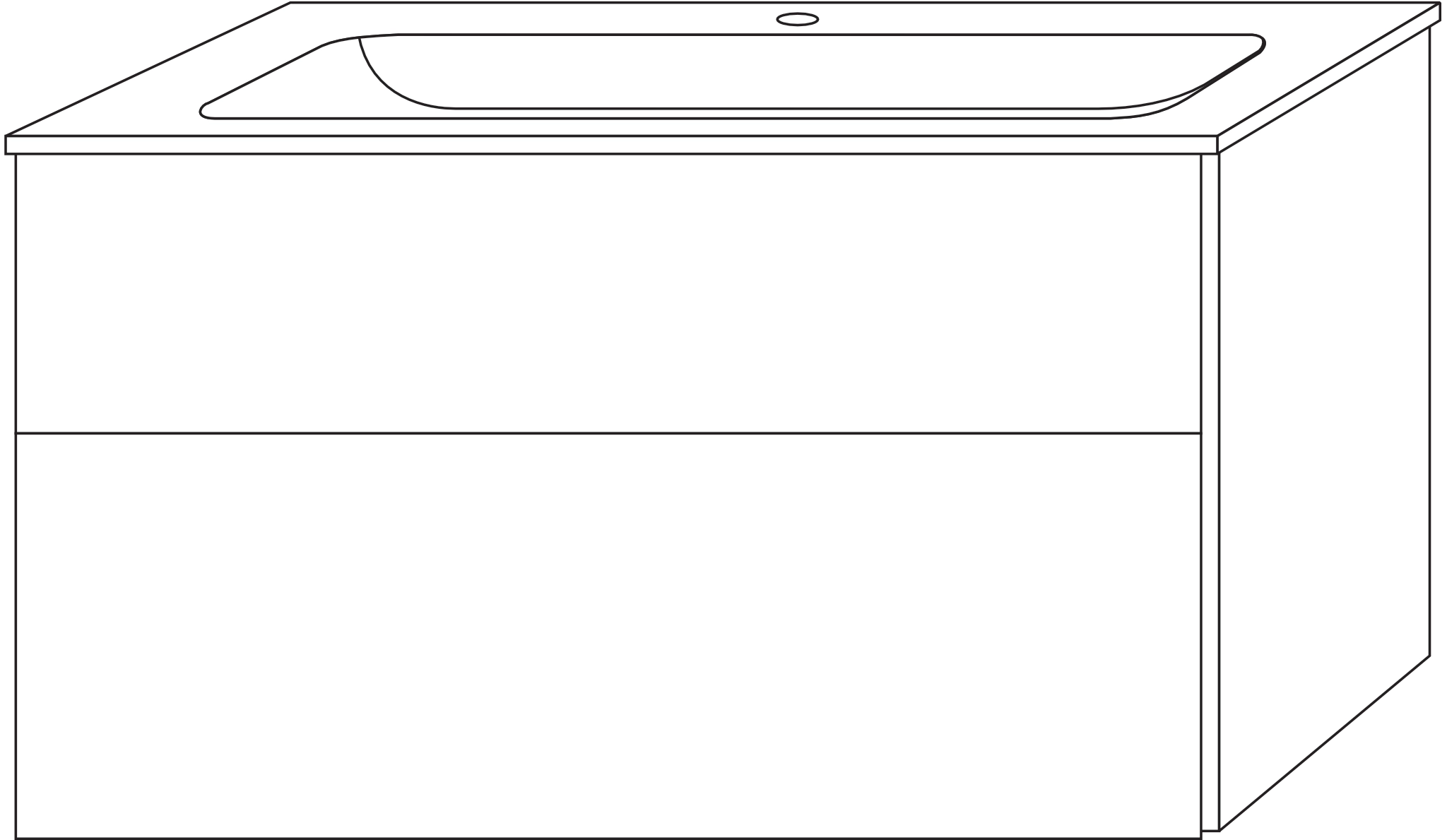 Glas-Waschtisch-Set mit Waschtischunterschrank „3way“ 100 × 48,7 × 58,2 cm in Soft-Green, mit Hahnlochbohrung Glas-Waschtisch-Set mit Waschtischunterschrank „3way“ 100 × 48,7 × 58,2 cm in Soft-Green, mit Hahnlochbohrung