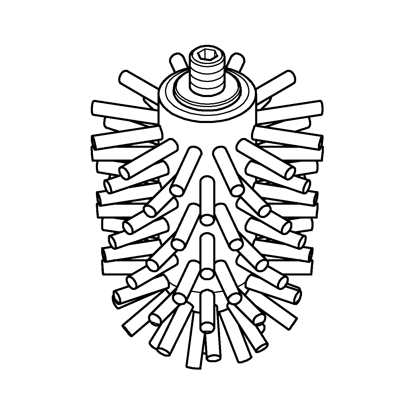 Ersatzbürstenkopf 40870, für Selection Cube Toilettenbürstengarnitur