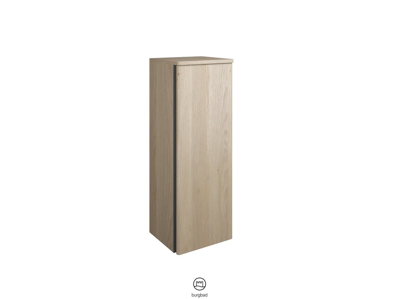 burgbad Hochschrank „Badu“ 392 × 980 × 365 mm in Nussbaum Dekor Samt