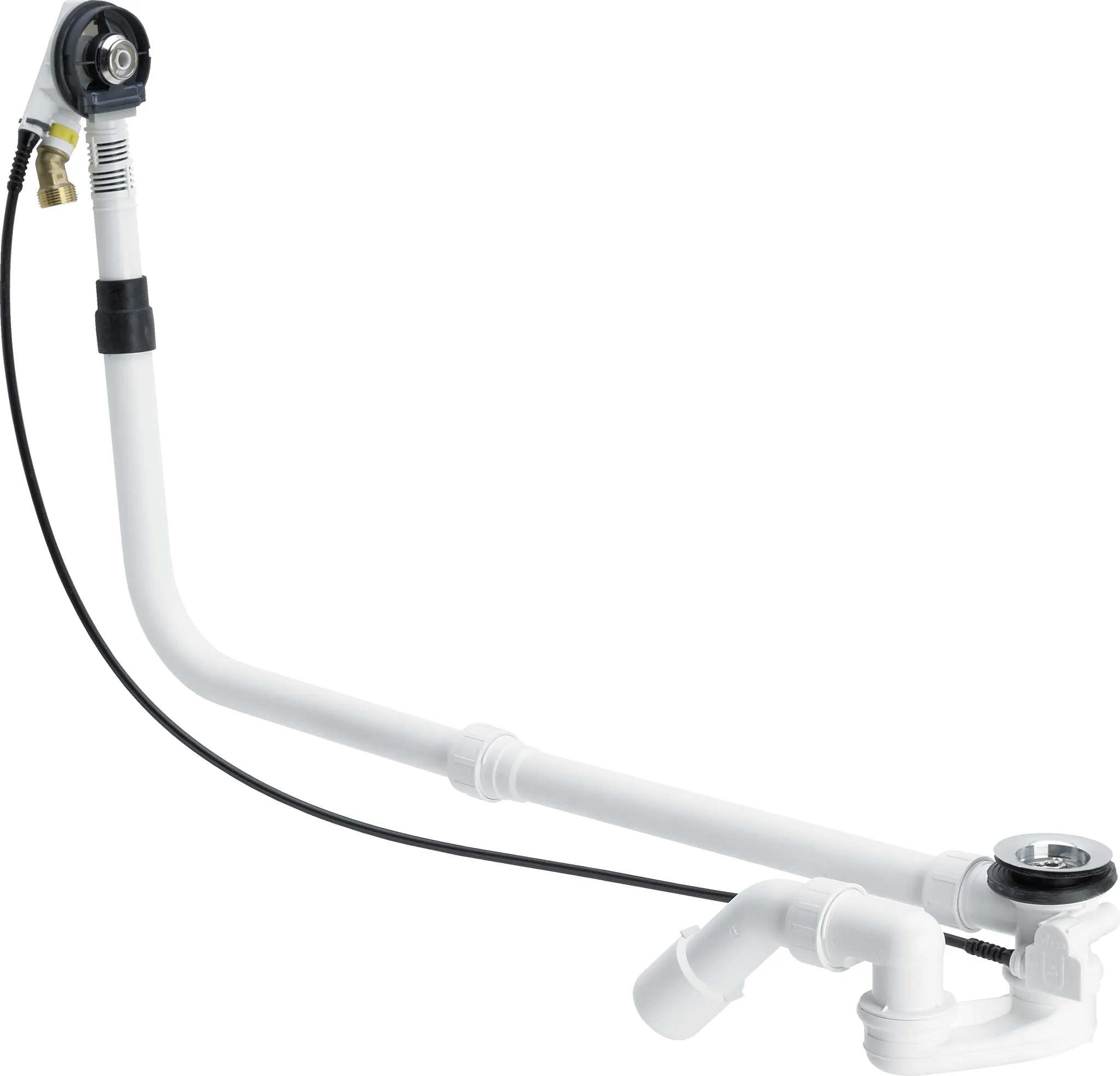 Viega Ab- und Überlaufgarnitur mit Zulauffunktion Modell 6161.72 „Multiplex Trio“ 6161.72 in 1070 mm × DN40 / 50 verchromt 24,6 cm Viega Ab- und Überlaufgarnitur mit Zulauffunktion Modell 6161.72 „Multiplex Trio“ 6161.72 in 1070 mm × DN40 / 50 verchromt 24,6 cm