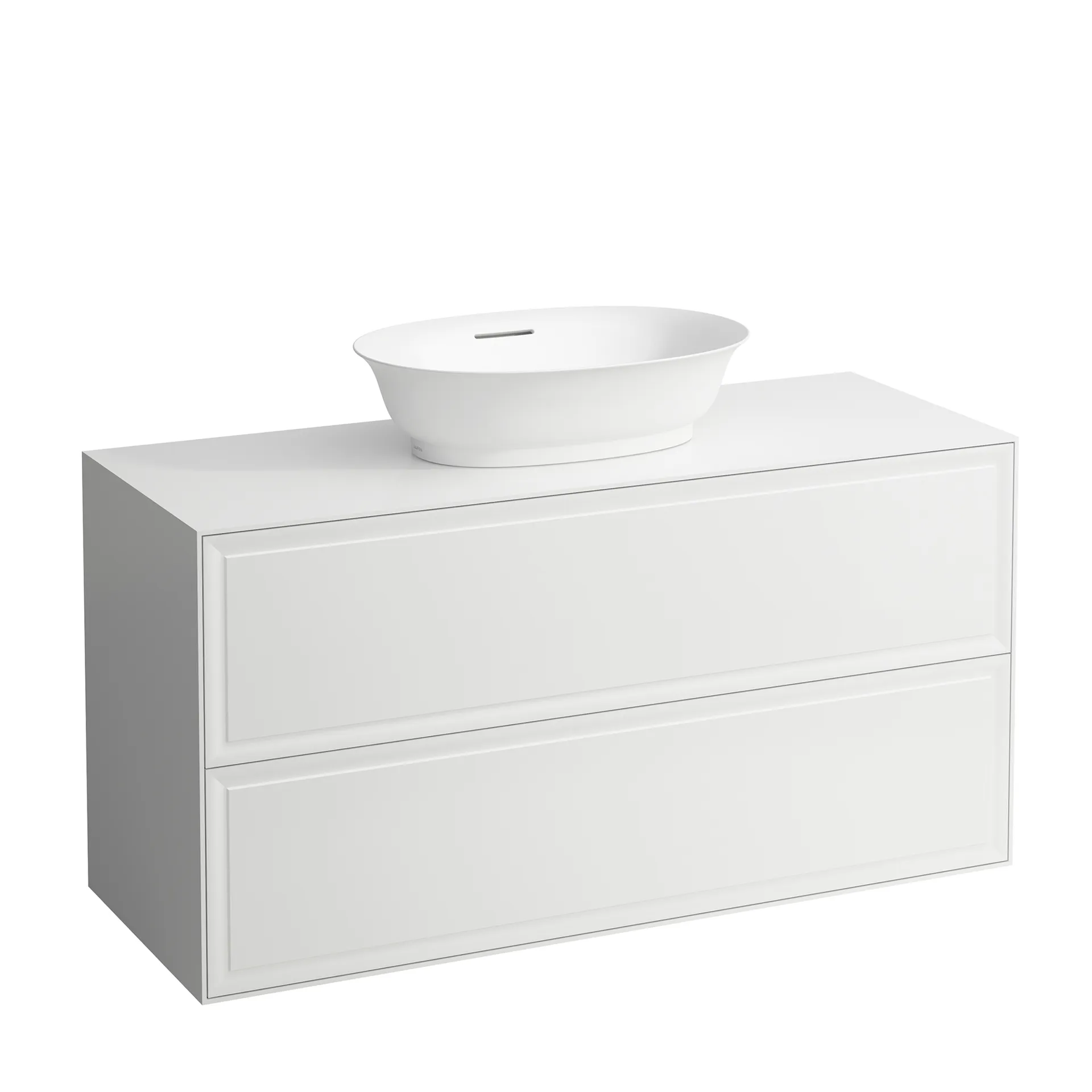 Laufen Waschtischunterbau „THE NEW CLASSIC“ 1177 × 600 × 457 mm Weiß matt, mittig