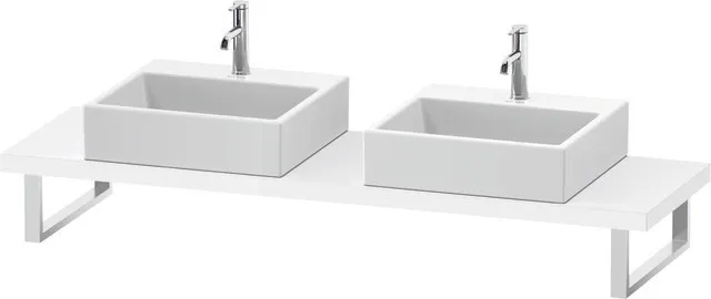 Duravit Konsole „L-Cube“ in Weiß Hochglanz