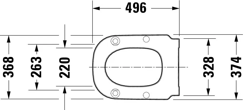 Duravit WC-Sitzring „D-Code“ Vital 36,8 × 49,6 × 4,2 cm in, Scharniere Edelstahl Duravit WC-Sitzring „D-Code“ Vital 36,8 × 49,6 × 4,2 cm in, Scharniere Edelstahl