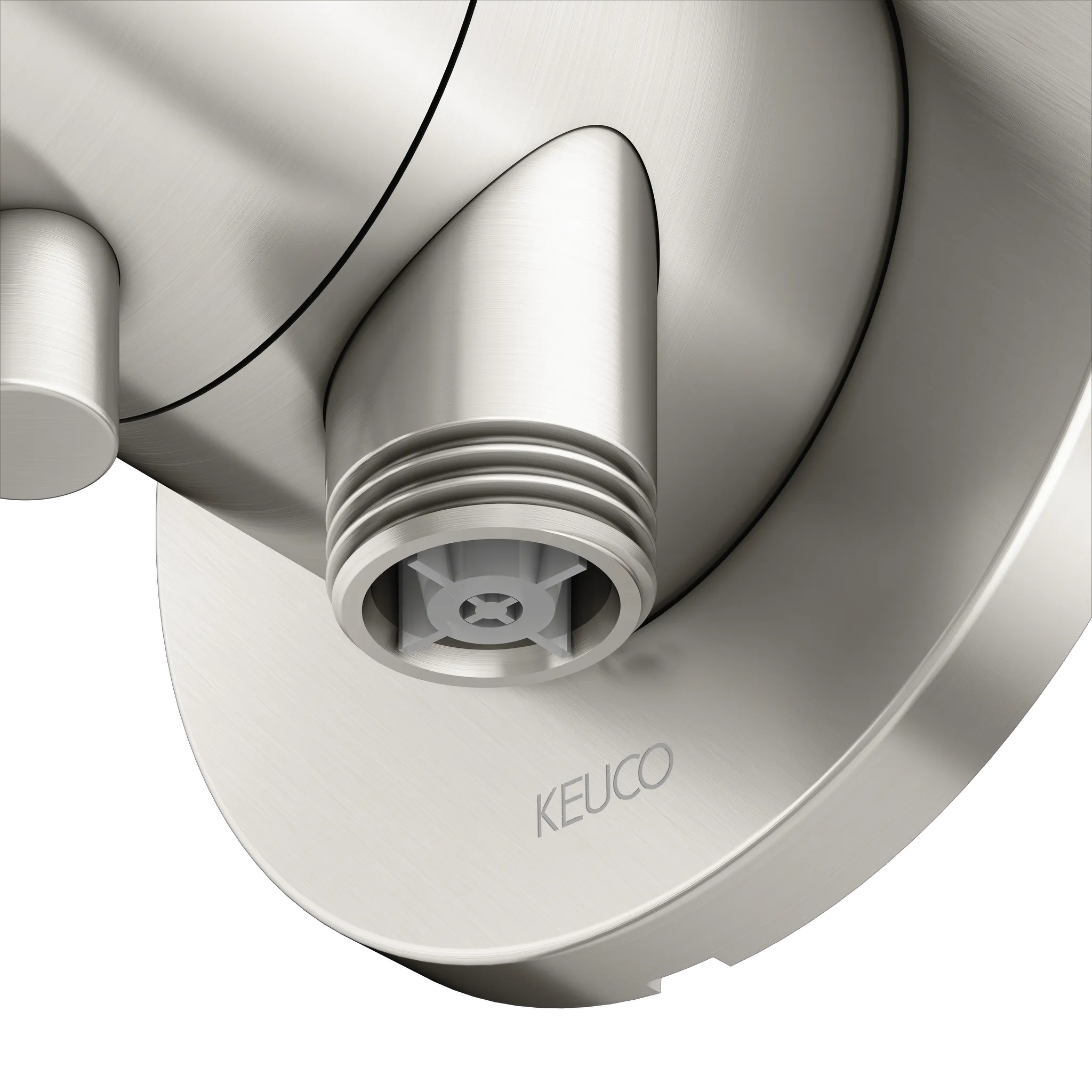 IXMO 59549051201 3-Wege Ab- u. Umstellventil UP mit Schlauchanschl./Brauseh. IXMO Comfort, rund Nickel gebürstet