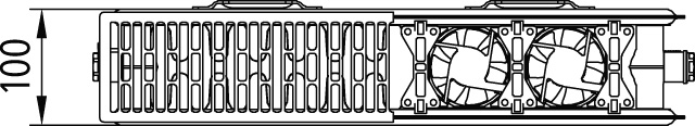 Kermi Wärmepumpen-Flachheizkörper „x-flair“ 40 × 90 cm in Pergamon