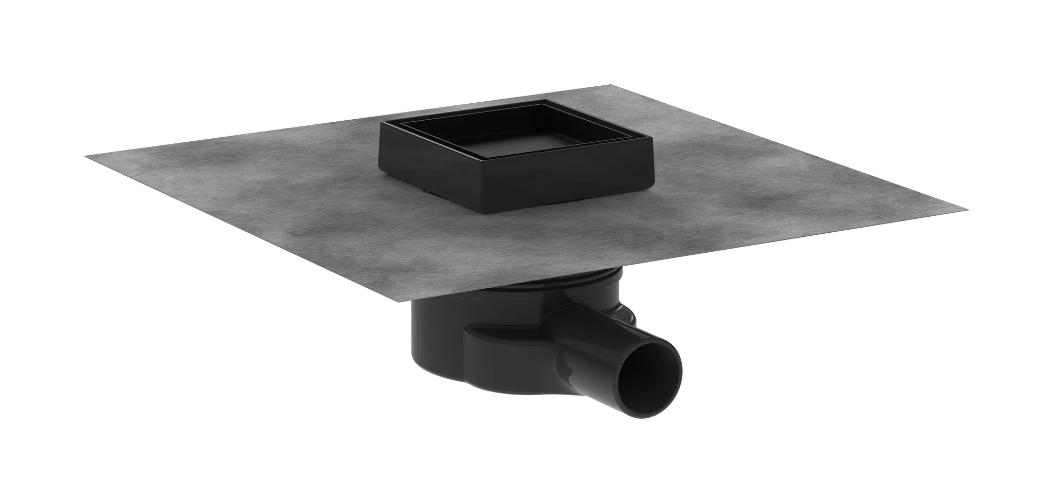 Hansgrohe RainDrain Point Komplettset Punktablauf 100⁄100 rückseitig befliesbar, Mattschwarz Hansgrohe RainDrain Point Komplettset Punktablauf 100⁄100 rückseitig befliesbar, Mattschwarz