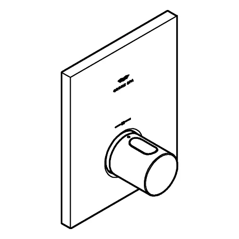 Thermostat-Zentralbatterie Grohtherm F 100753, Fertigmontageset für Rapido T, satin graphite Thermostat-Zentralbatterie Grohtherm F 100753, Fertigmontageset für Rapido T, satin graphite