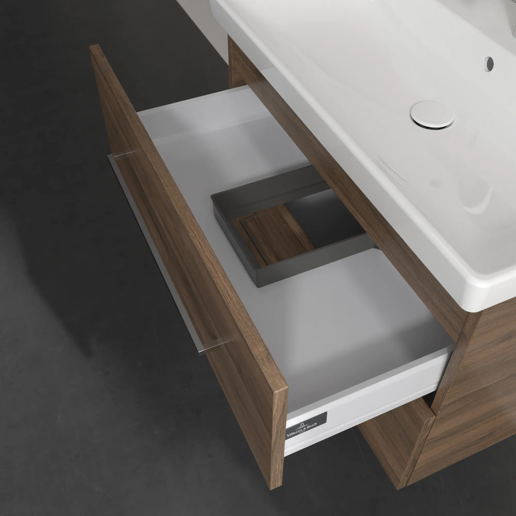 Villeroy & Boch Waschtischunterschrank „Avento“ für Schrankwaschtisch 780 × 514 × 452 mm Arizona Oak, Soft Closing