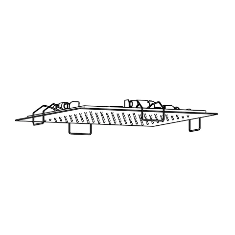 Kludi-ASANA Kopfbrause 340 x 340 mm Sommerregen Mattweiß - nur für Deckeneinbau