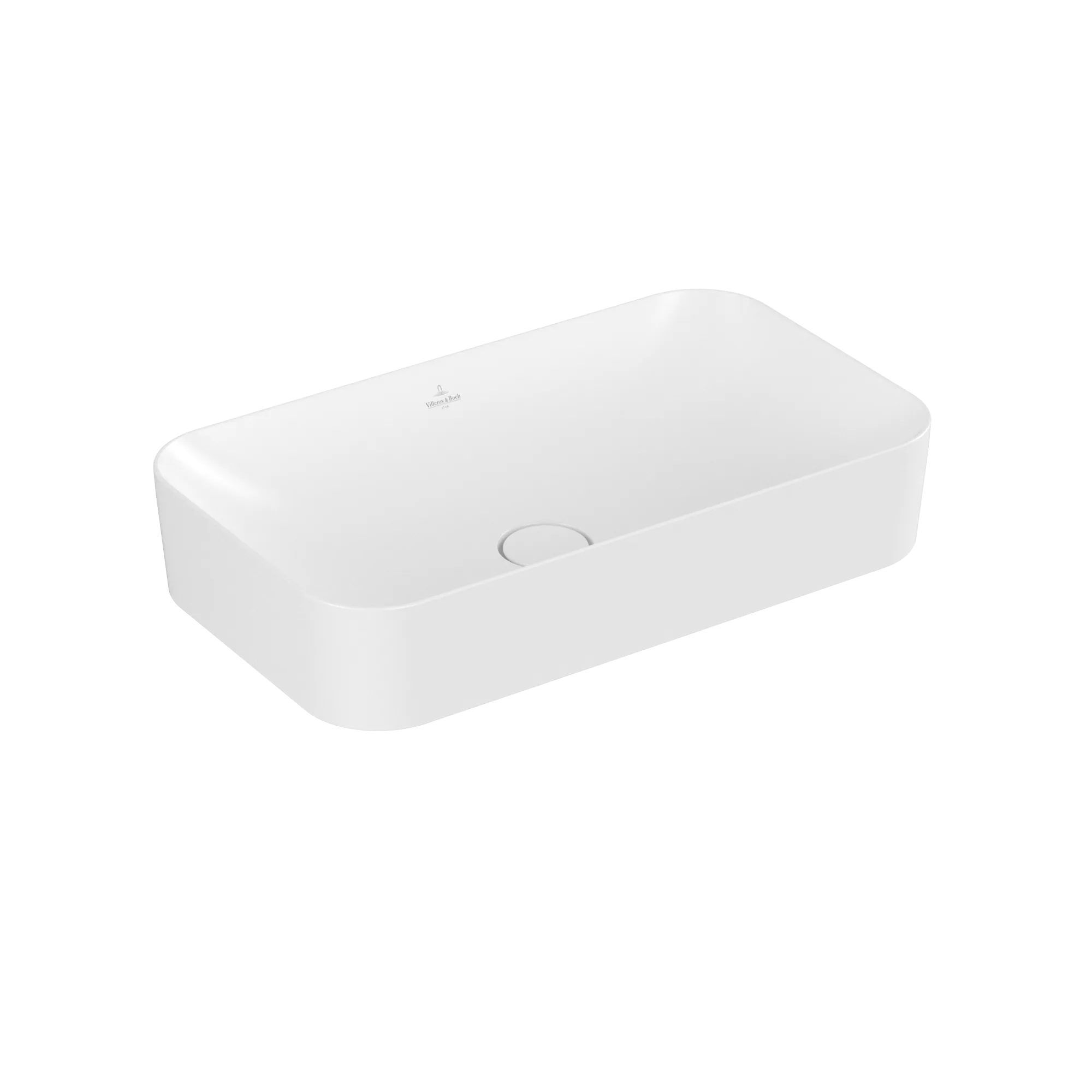 Villeroy & Boch Aufsatzwaschbecken Finion, 600x350x115 mm, Stone White CeramicPlus, matt, TitanCeram, Metropolitan Stil Villeroy & Boch Aufsatzwaschbecken Finion, 600x350x115 mm, Stone White CeramicPlus, matt, TitanCeram, Metropolitan Stil