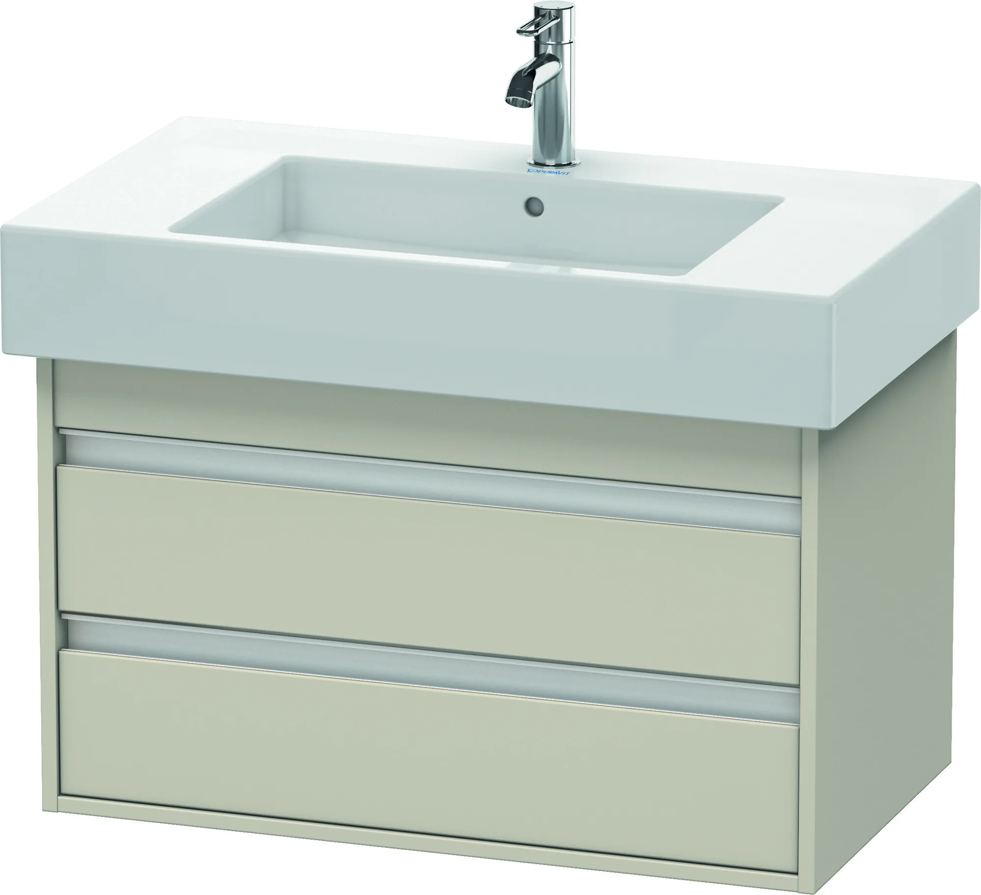 Duravit Waschtischunterschrank wandhängend „Ketho“ 80 × 48 × 45,5 cm Taupe Matt Duravit Waschtischunterschrank wandhängend „Ketho“ 80 × 48 × 45,5 cm Taupe Matt