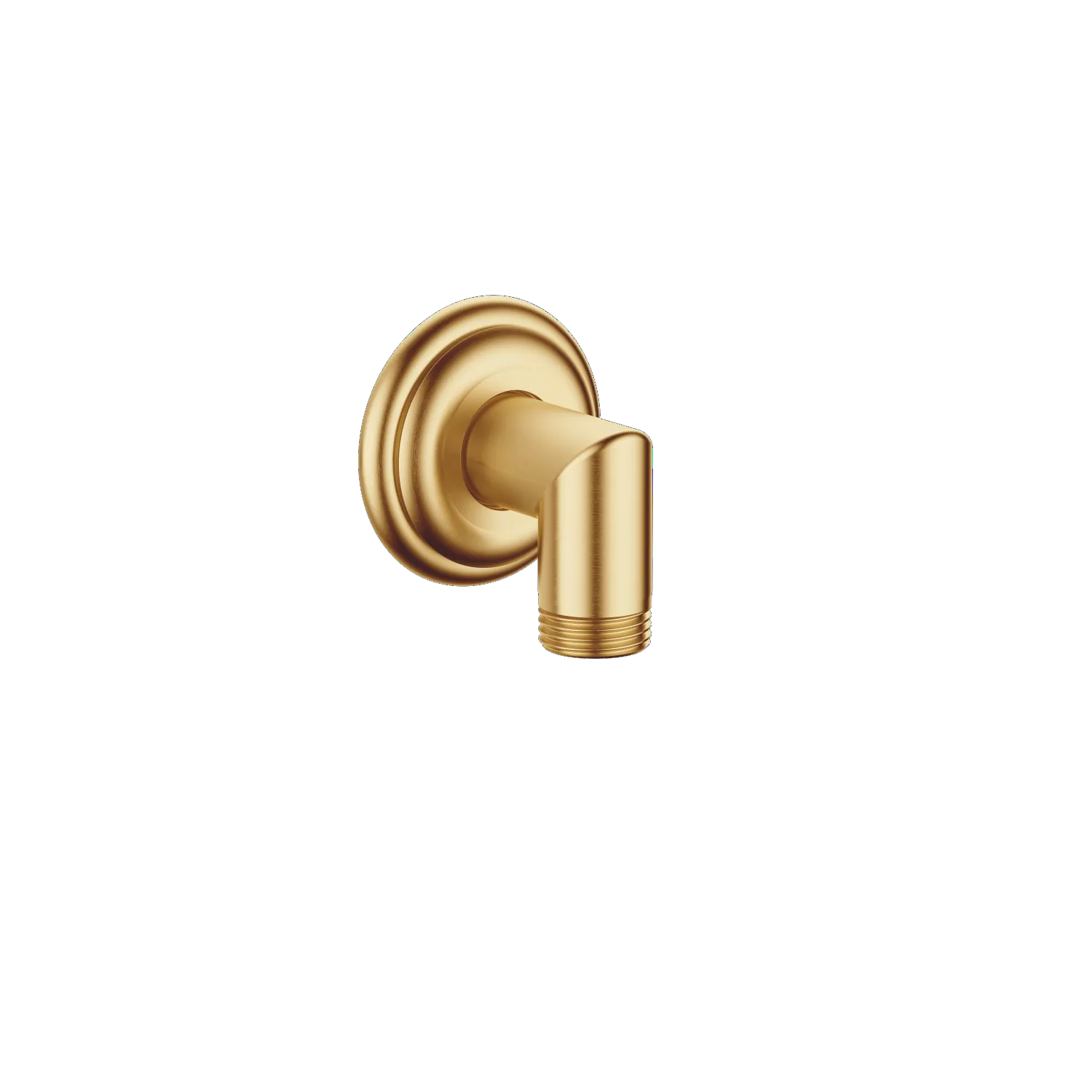 Dornbracht MADISON Wandanschlussbogen - Messing gebürstet (23kt Gold), Brauseabgang 1/2", Rosette Durchmesser 55 mm, Anschluss 1/2"
