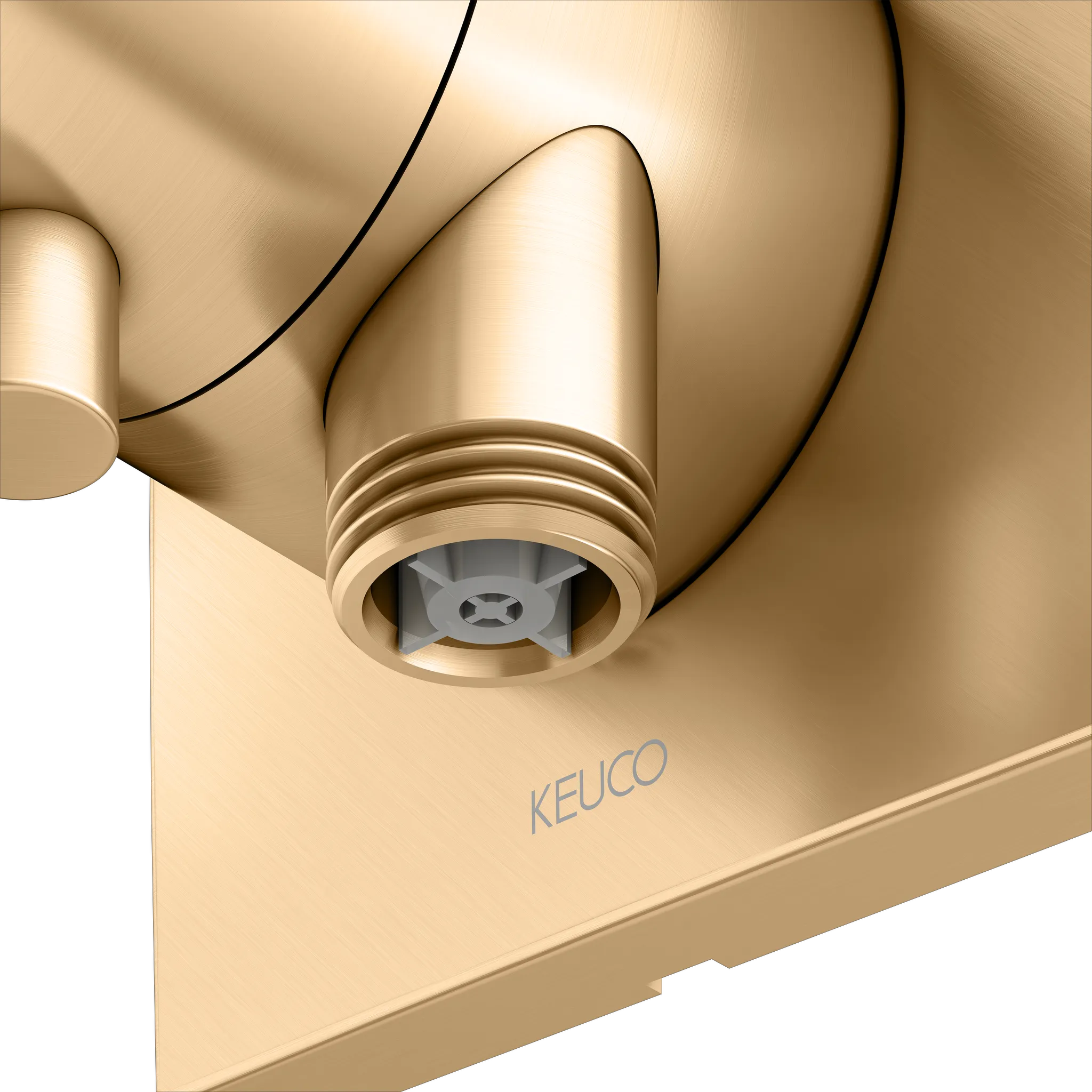 IXMO 3-Wege Ab- u. Umstellventil UP IXMO Comfort, eckig Messing gebürstet IXMO 3-Wege Ab- u. Umstellventil UP IXMO Comfort, eckig Messing gebürstet