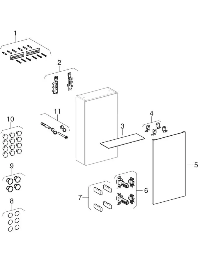 Geberit Hochschrank „Renova“ 39 × 70 × 17,3 cm Geberit Hochschrank „Renova“ 39 × 70 × 17,3 cm