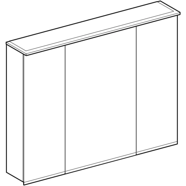Geberit Spiegelschrank „Option“ 90 × 17,2 cm Geberit Spiegelschrank „Option“ 90 × 17,2 cm