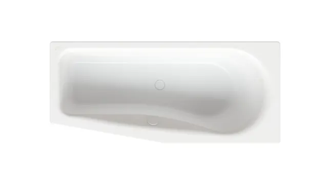 BetteLuna Badewanne, Sonderform Luna Weiß links, 1700x750x450 mm, glasierter Titan-Stahl, Einbau, Unterbau, Raumspar-Badewanne BetteLuna Badewanne, Sonderform Luna Weiß links, 1700x750x450 mm, glasierter Titan-Stahl, Einbau, Unterbau, Raumspar-Badewanne