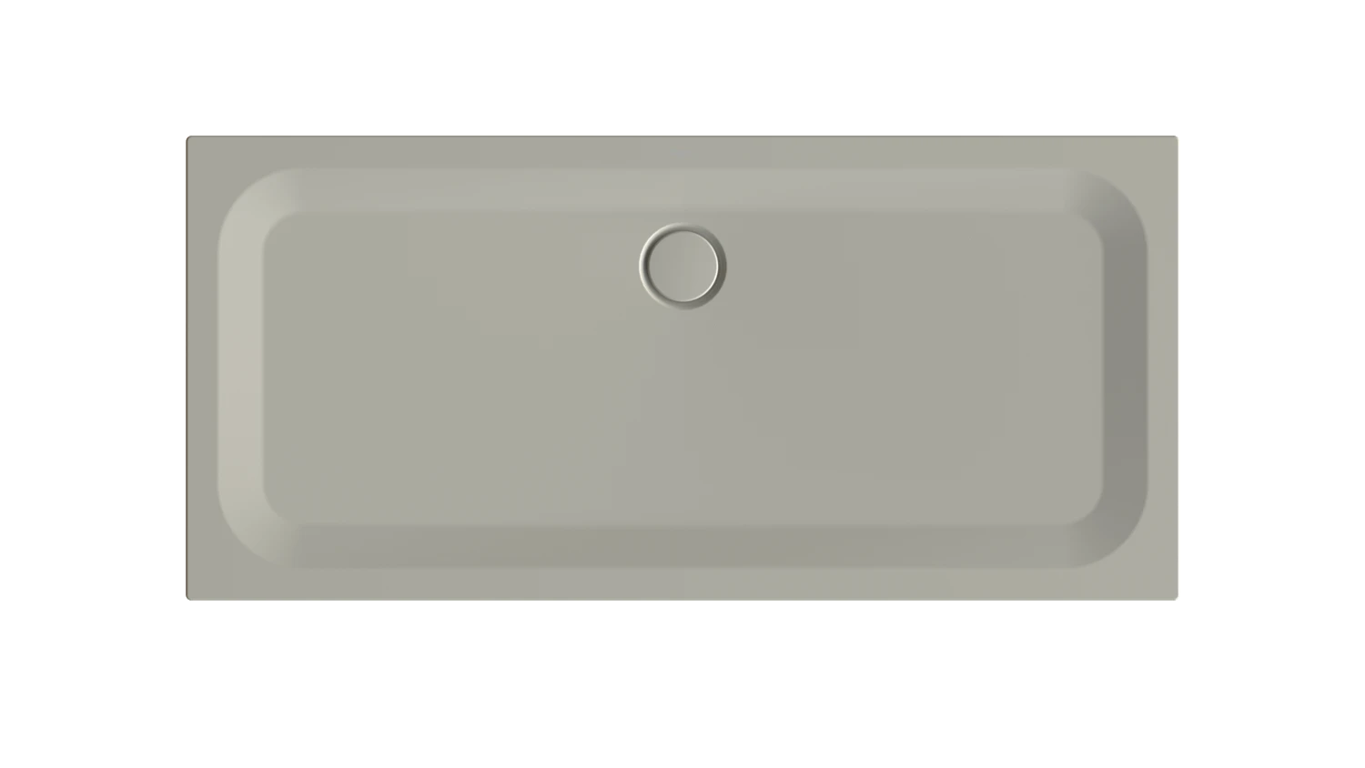 Bette quadrat Duschwanne „BetteUltra“ 1600 × 750 mm ohne Oberflächenbeschichtung, ohne Oberflächenveredelung, ohne Wannenträger, in Stone