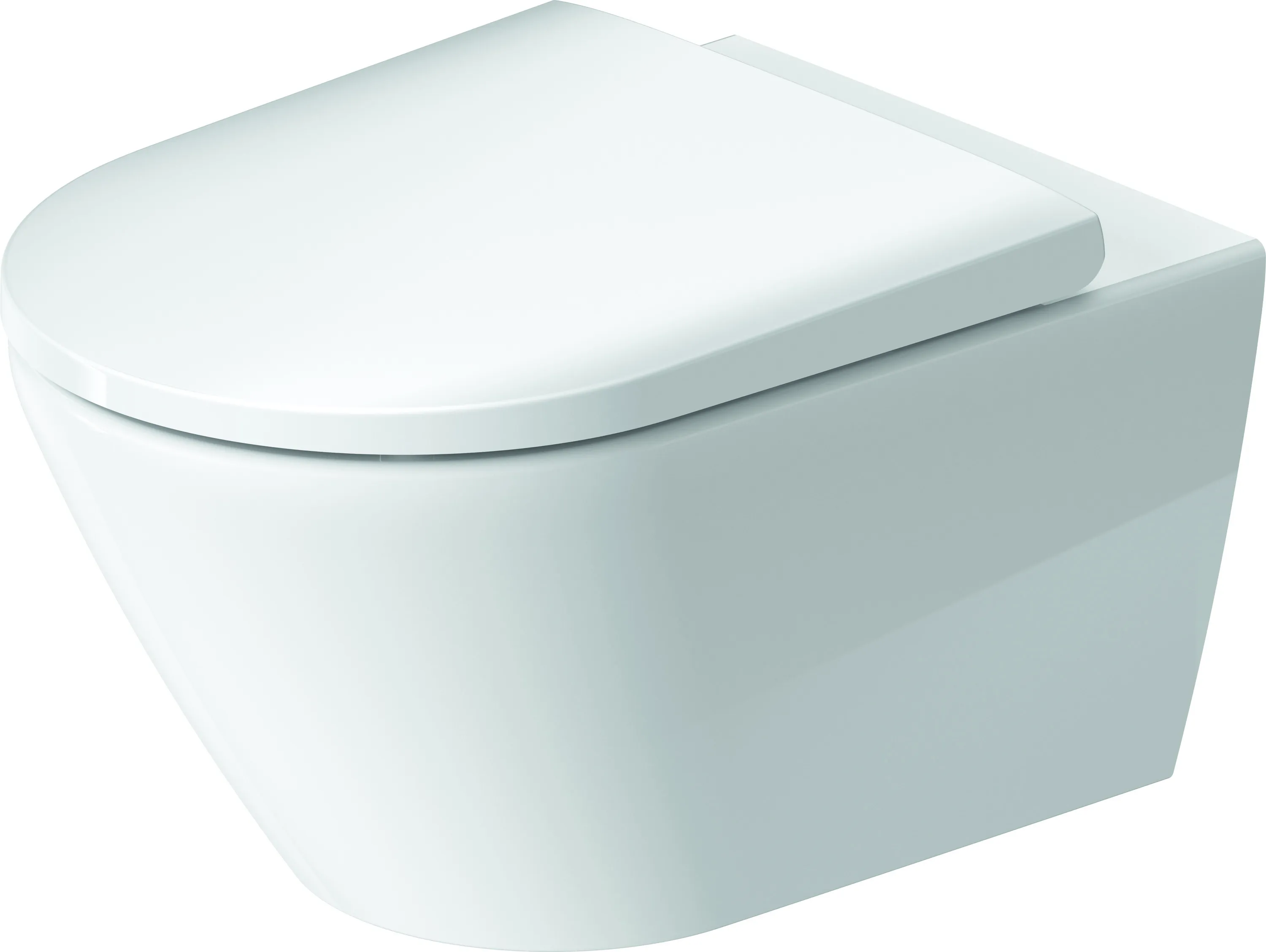 Duravit Wand-Tiefspül-WC inkl. WC-Sitz „D-Neo“ 37 × 54 × 40 cm, Befestigung verdeckt, mit Spülrand