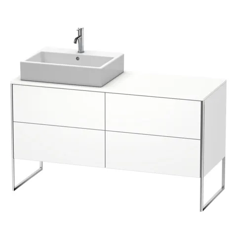 Duravit Waschtischunterschrank bodenstehend „XSquare“ 140 × 77,8 × 54,8 cm Weiß Matt Duravit Waschtischunterschrank bodenstehend „XSquare“ 140 × 77,8 × 54,8 cm Weiß Matt