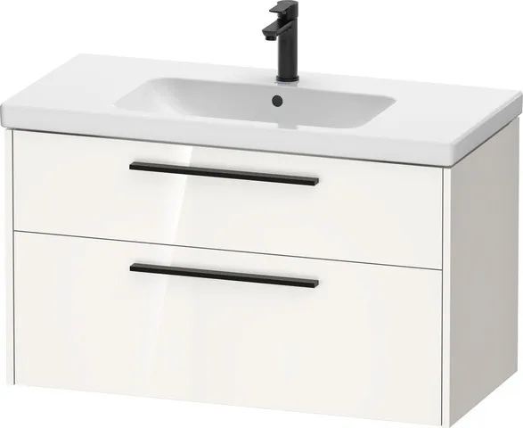 Duravit Waschtischunterschrank Wandhängend „D-Code“ 98,4 × 55,5 × 46 cm in Weiß Hochglanz Duravit Waschtischunterschrank Wandhängend „D-Code“ 98,4 × 55,5 × 46 cm in Weiß Hochglanz