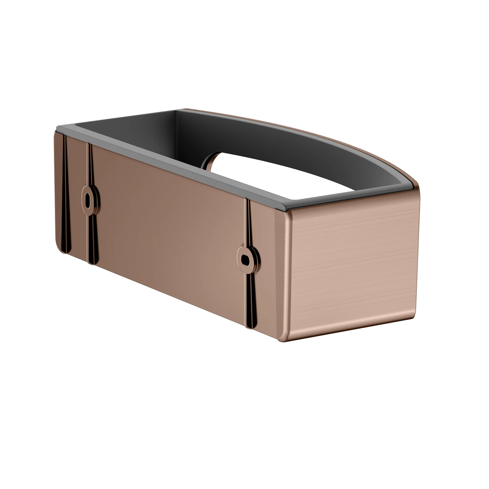 KEUCO ELEGANCE Duschablage Kunststoff-Einsatz anthrazit Rotgold gebürstet KEUCO ELEGANCE Duschablage Kunststoff-Einsatz anthrazit Rotgold gebürstet