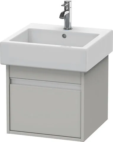 Duravit Waschtischunterschrank wandhängend „Ketho“ 45 × 41 × 44 cm Betongrau Matt