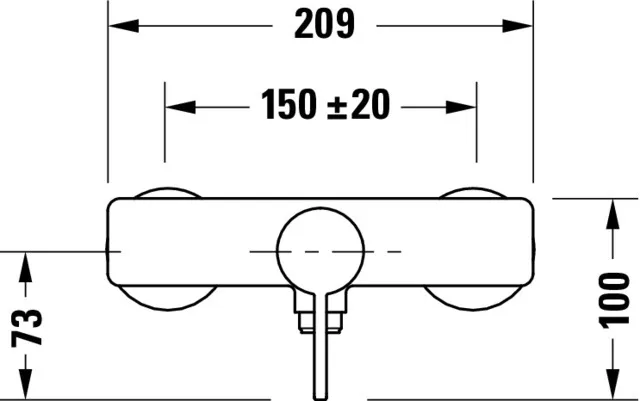 Einhand-Duscharmatur „D-Neo“ in Chrom Einhand-Duscharmatur „D-Neo“ in Chrom