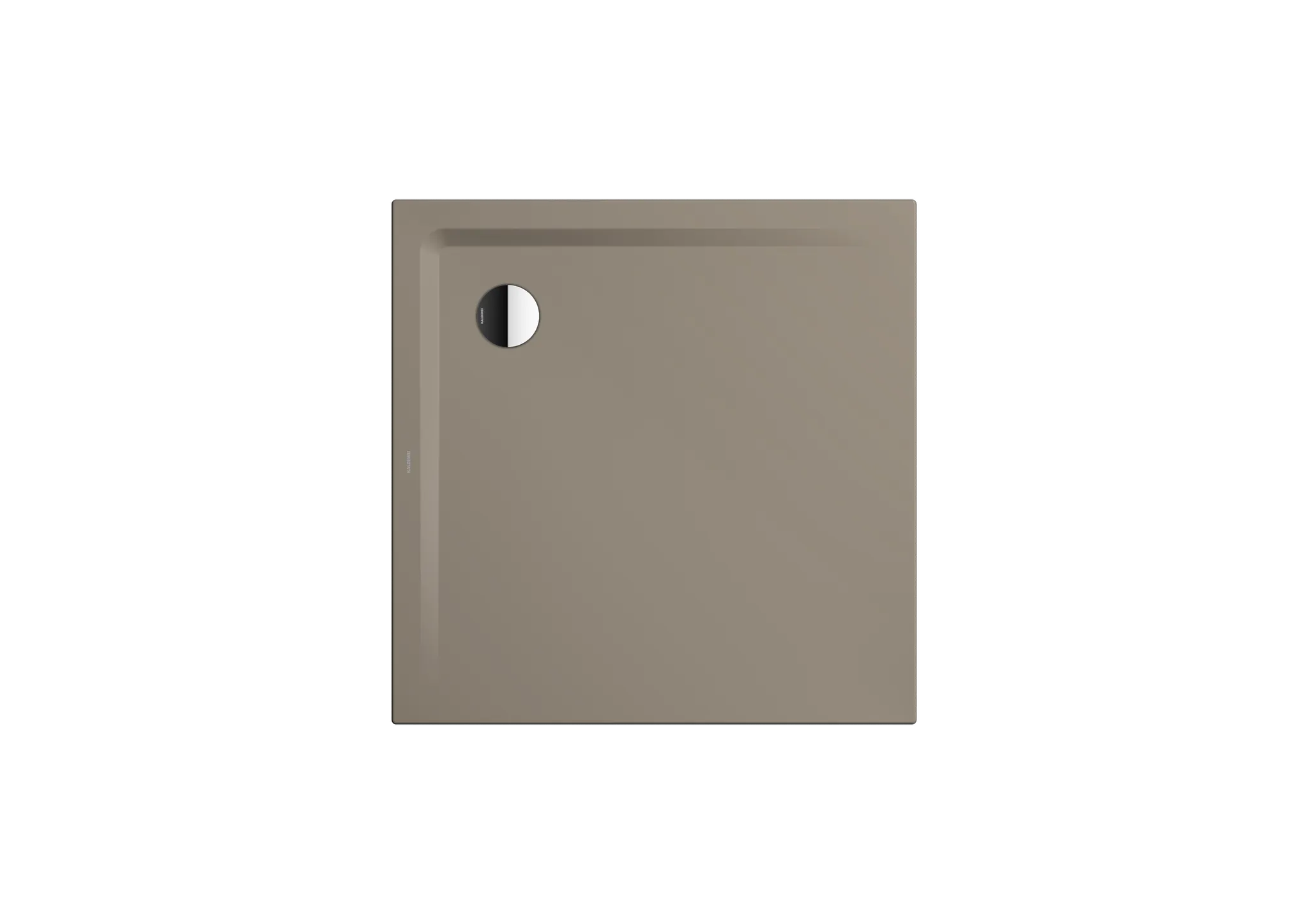 Kaldewei Duschwanne „Superplan“ 120 × 120 cm ohne Oberflächenbeschichtung, mit Antislip Secure Plus, in warm grey 60