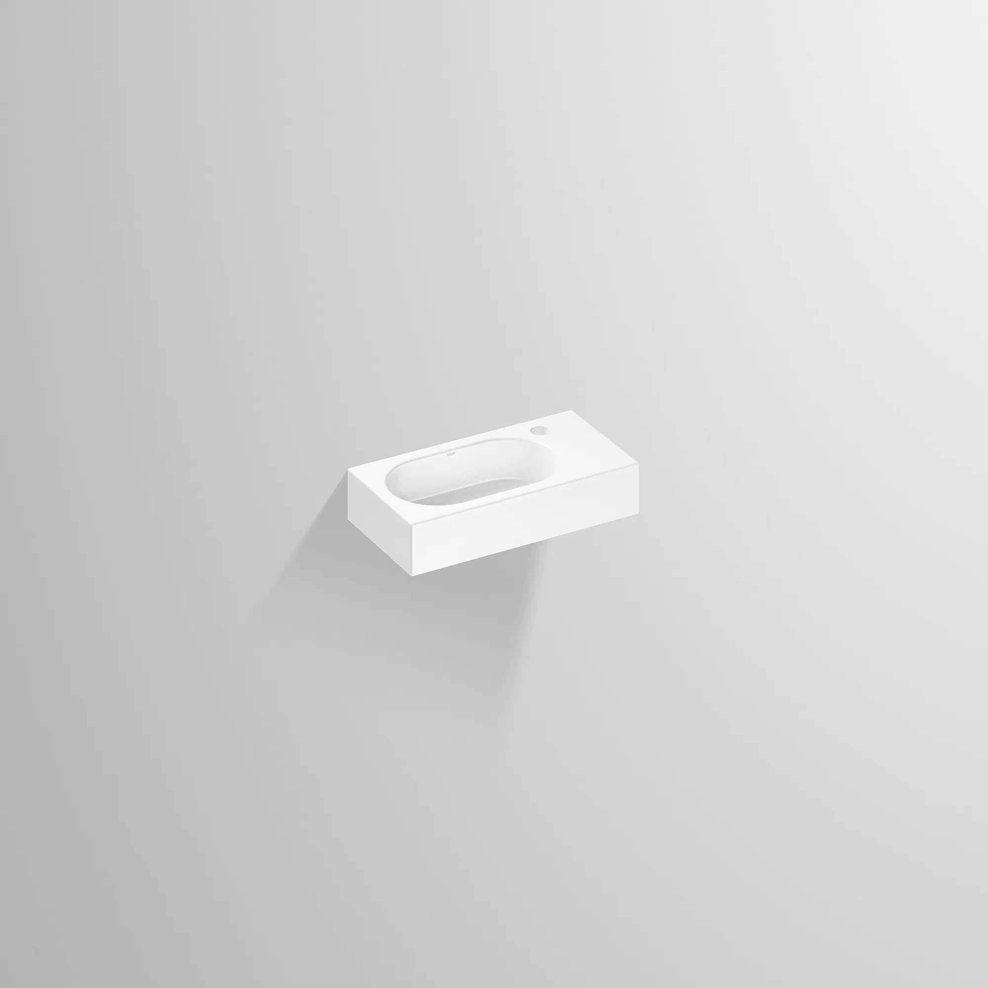 Waschbecken „XXS-Serie“ 450 × 100 mm, links, Hahnlochposition rechts mit ProShield Waschbecken „XXS-Serie“ 450 × 100 mm, links, Hahnlochposition rechts mit ProShield