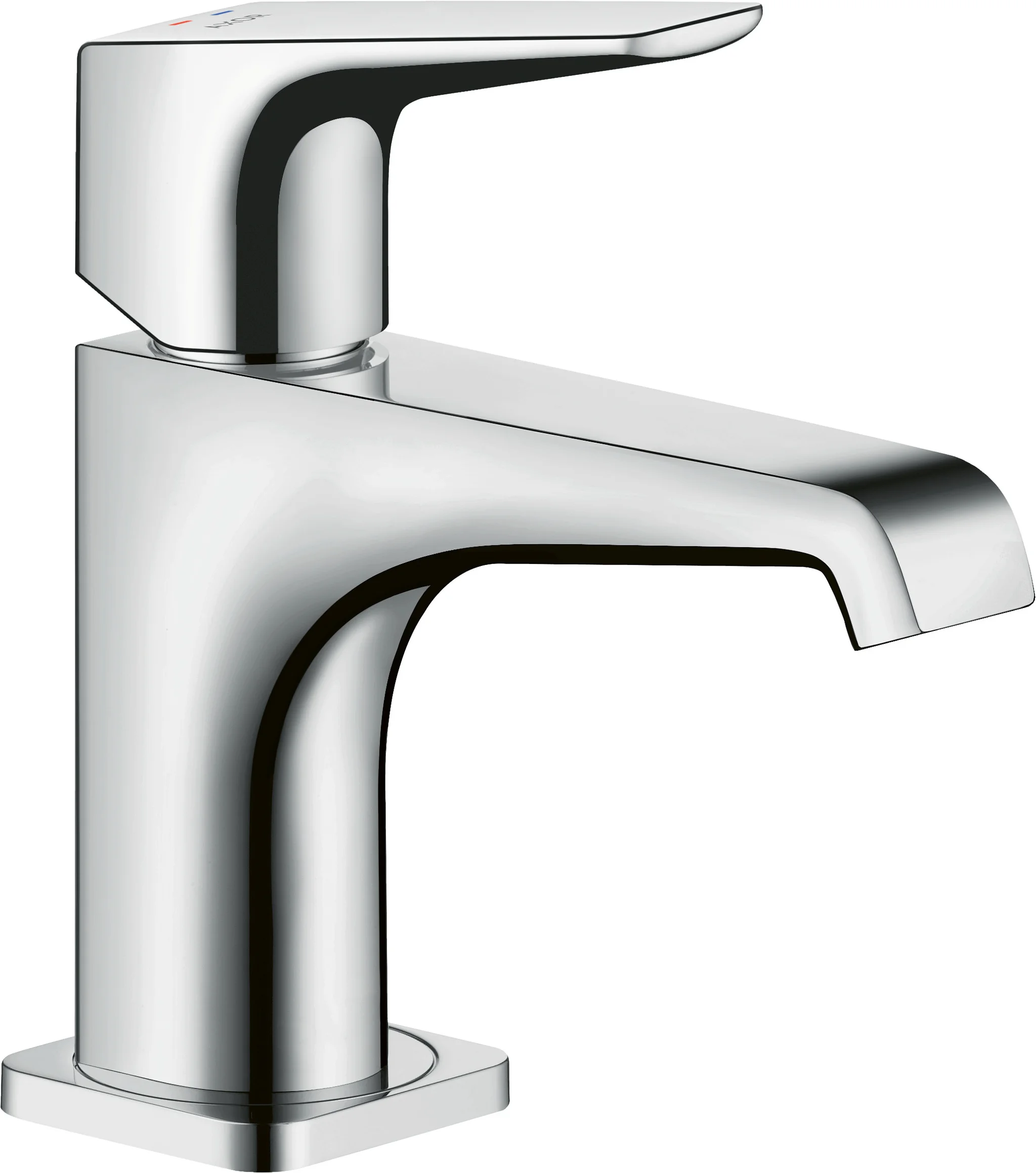 Hansgrohe AXOR Citterio E Einhebel-Waschtischmischer 90° mit Hebelgriff, Chrom, Ausladung 135 mm, Auslaufhöhe 90 mm