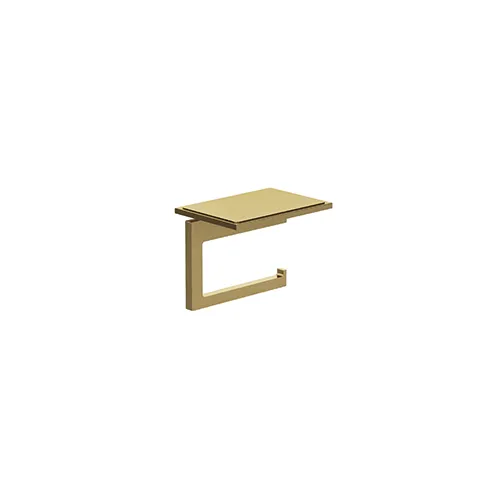 Kludi-VELA C Toilettenpapierhalter Brushed Gold, feststehend, mit Ablage, Wandmontage, inkl. Befestigungsmaterial Kludi-VELA C Toilettenpapierhalter Brushed Gold, feststehend, mit Ablage, Wandmontage, inkl. Befestigungsmaterial