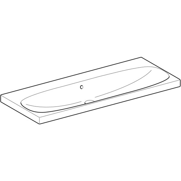 Wandwaschtisch „Acanto“, rechteckig, mit Überlauf 120 × 48,2 cm Wandwaschtisch „Acanto“, rechteckig, mit Überlauf 120 × 48,2 cm