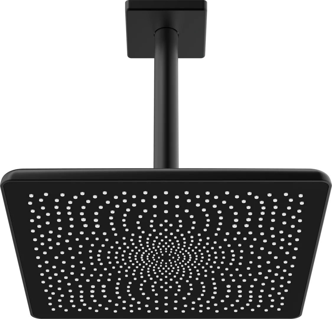 HansaAURELIA Kopfbrause 4727 1-strahlig 250x250 mm Matt-Schwarz