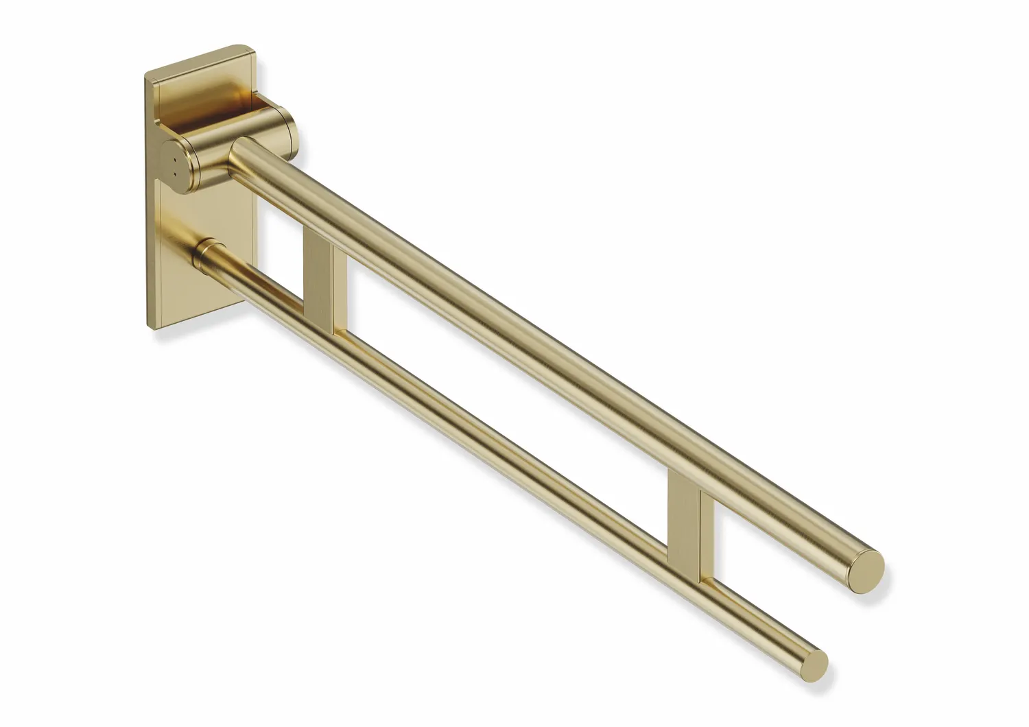 Stützklappgriff Duo, Design A des Systems 900, Edelstahl, PVD, Ausladung 850 mm, in Farbe CK (messing glänzend) Stützklappgriff Duo, Design A des Systems 900, Edelstahl, PVD, Ausladung 850 mm, in Farbe CK (messing glänzend)