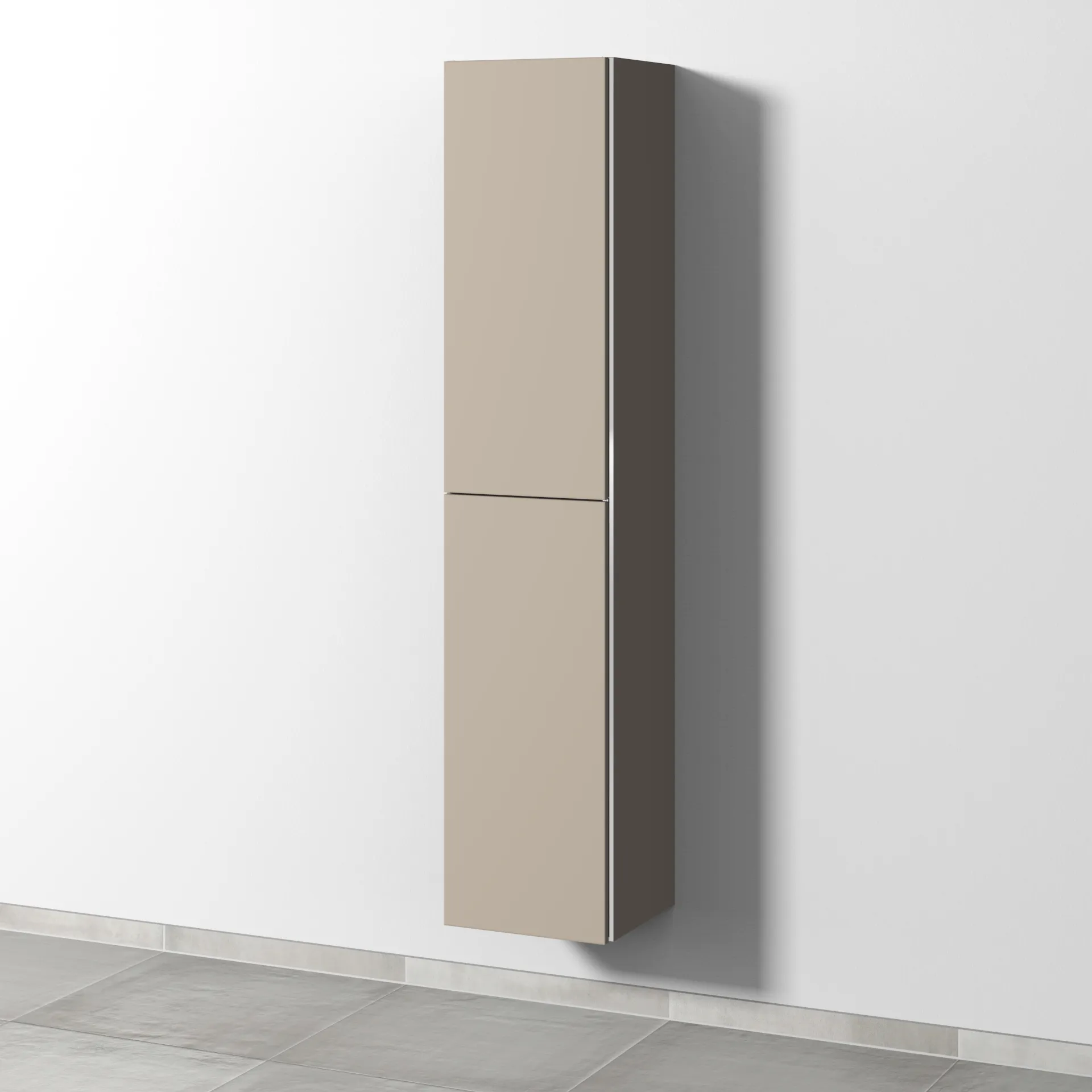 Sanipa Hochschrank „3way“ 350 × 1700 × 345 mm Anschlag links, in Sandgrau (matt), Anschlag links Sanipa Hochschrank „3way“ 350 × 1700 × 345 mm Anschlag links, in Sandgrau (matt), Anschlag links