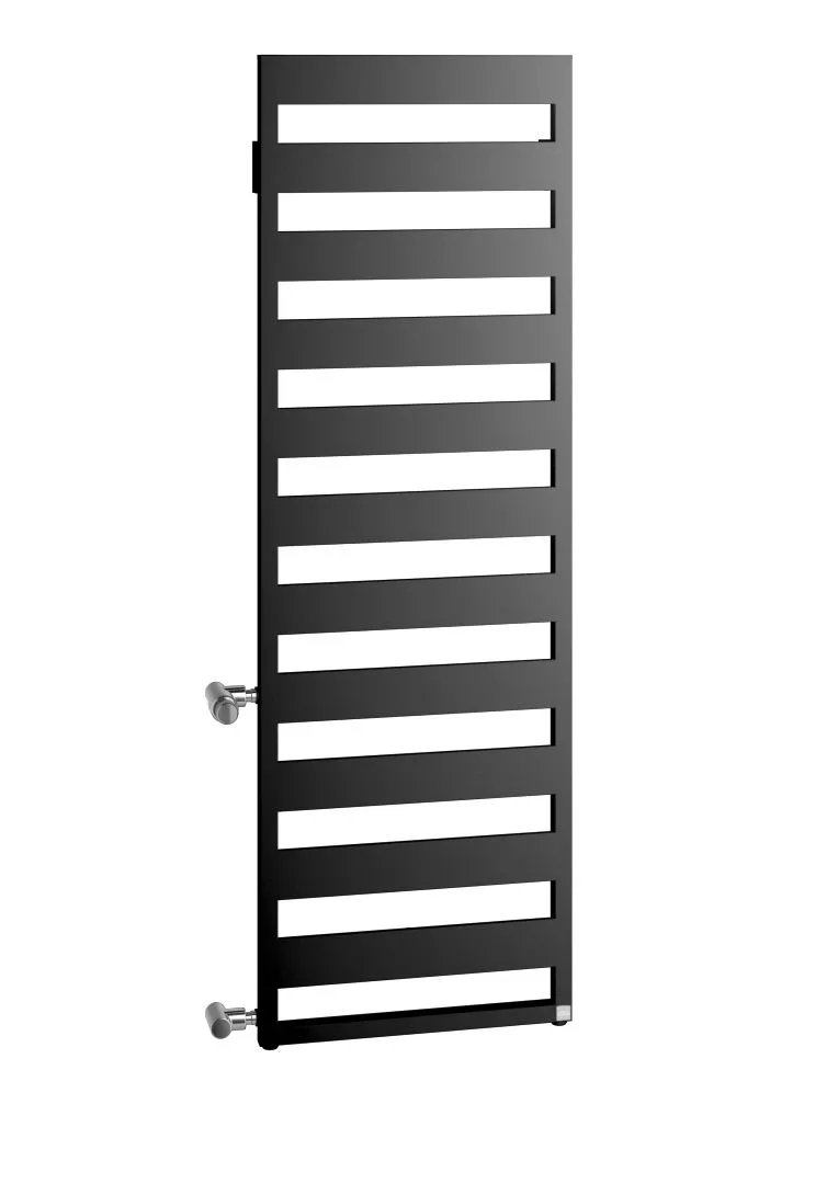Kermi Design-Heizkörper „Casteo®-D“ 75 × 180,6 cm in Schwarz Soft (RAL 9005, matt)