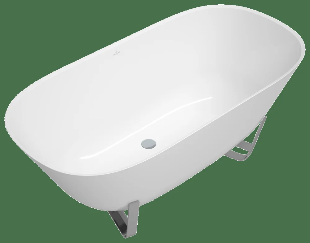 Villeroy & Boch Antheus Badewanne Freistehend, 1550x750mm, Quaryl, Weiß Alpin Villeroy & Boch Antheus Badewanne Freistehend, 1550x750mm, Quaryl, Weiß Alpin