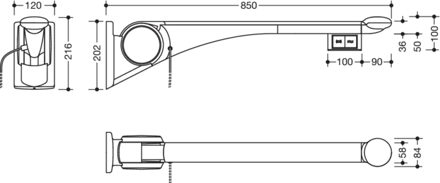HEWI Stützklappgriff „Serie 802 LifeSystem“ HEWI Stützklappgriff „Serie 802 LifeSystem“