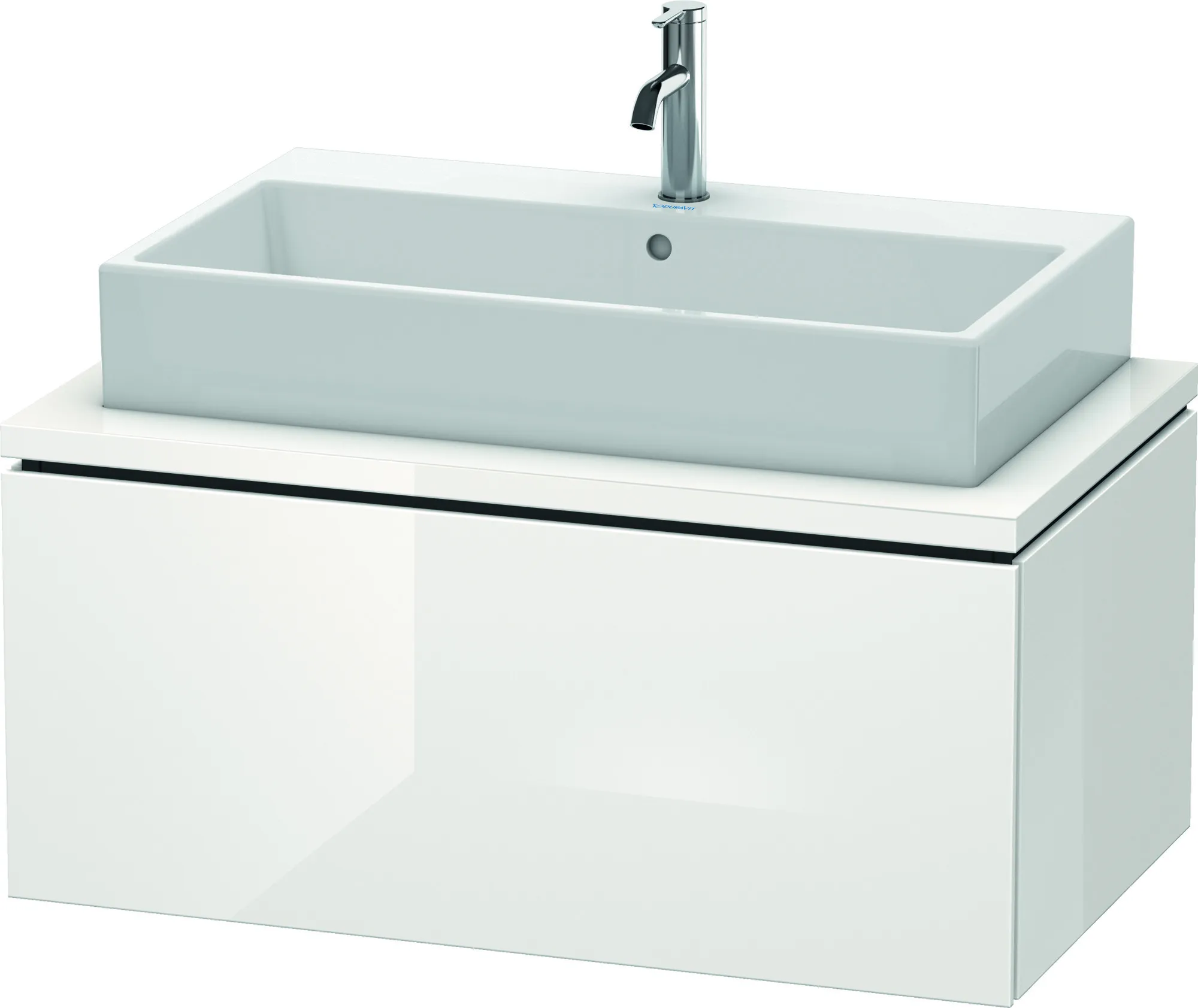 Duravit Waschtischunterschrank wandhängend „L-Cube“ 92 × 40 × 54,7 cm Weiß Hochglanz Duravit Waschtischunterschrank wandhängend „L-Cube“ 92 × 40 × 54,7 cm Weiß Hochglanz