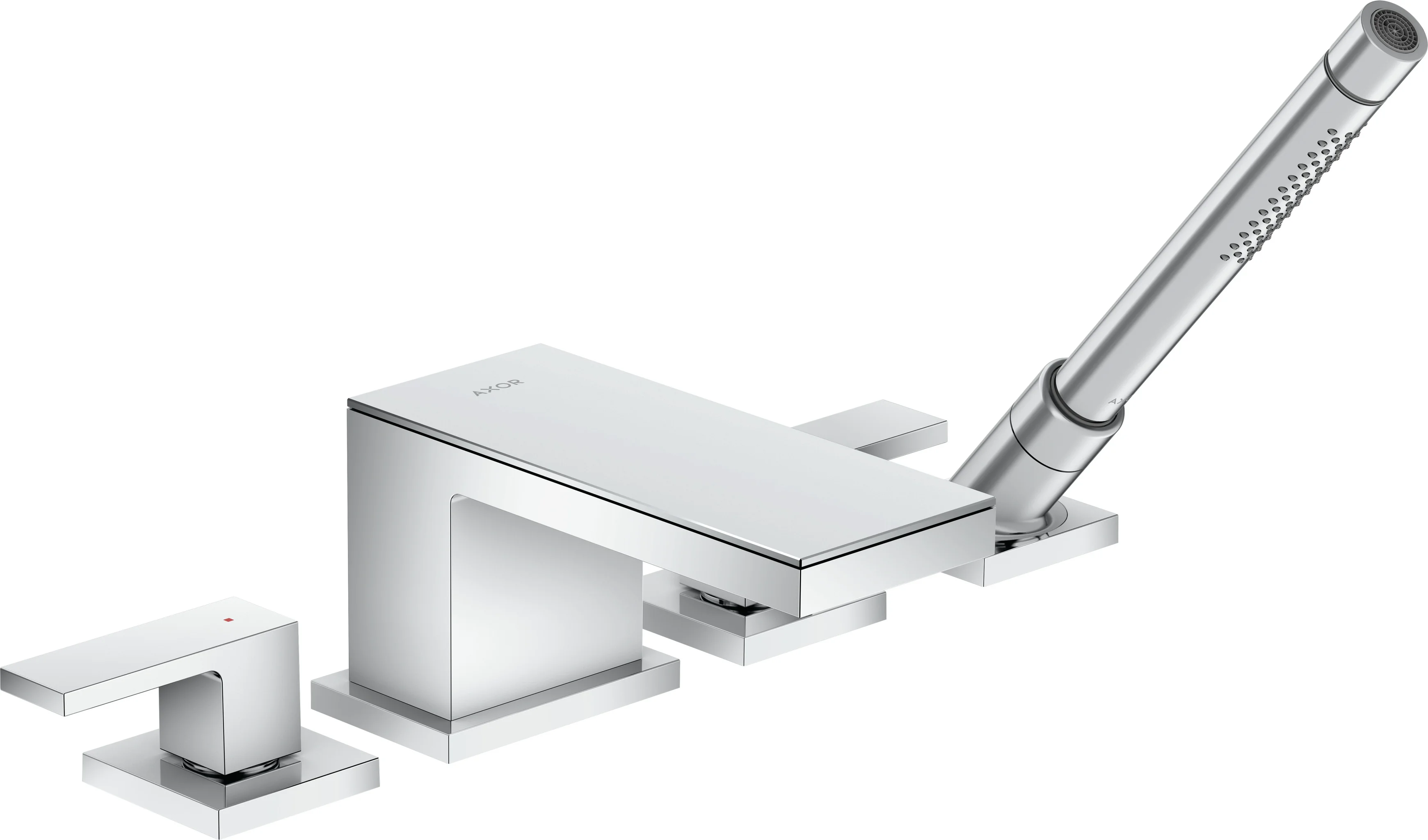 Hansgrohe AXOR MyEdition 4-Loch Wannenrandarmatur Chrom, Ausladung 151 mm, max. Durchfluss 22 l/min, Wannenrandmontage