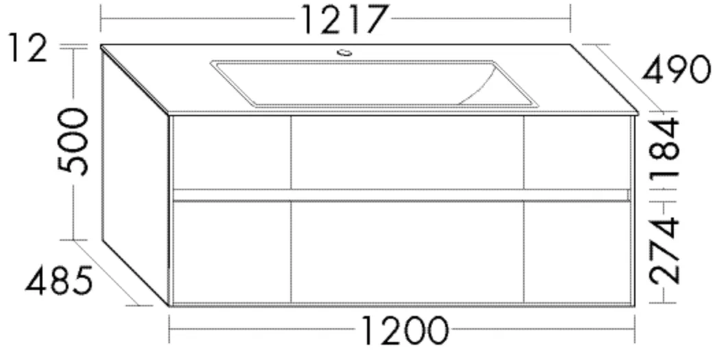 burgbad rc40Solitaire Keramik-Waschtisch inkl. Waschtischunterschrank, Lack Matt, 490x1217x512 burgbad rc40Solitaire Keramik-Waschtisch inkl. Waschtischunterschrank, Lack Matt, 490x1217x512