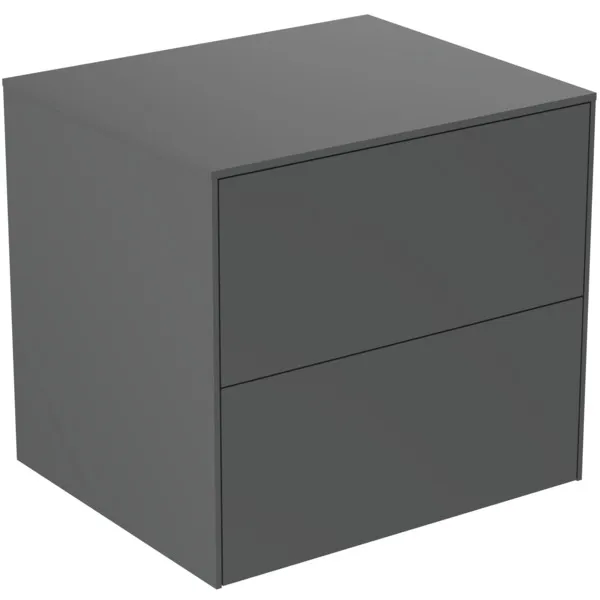 Ideal Standard Waschtischunterschrank Conca, 2 Auszüge, anthrazit Ideal Standard Waschtischunterschrank Conca, 2 Auszüge, anthrazit